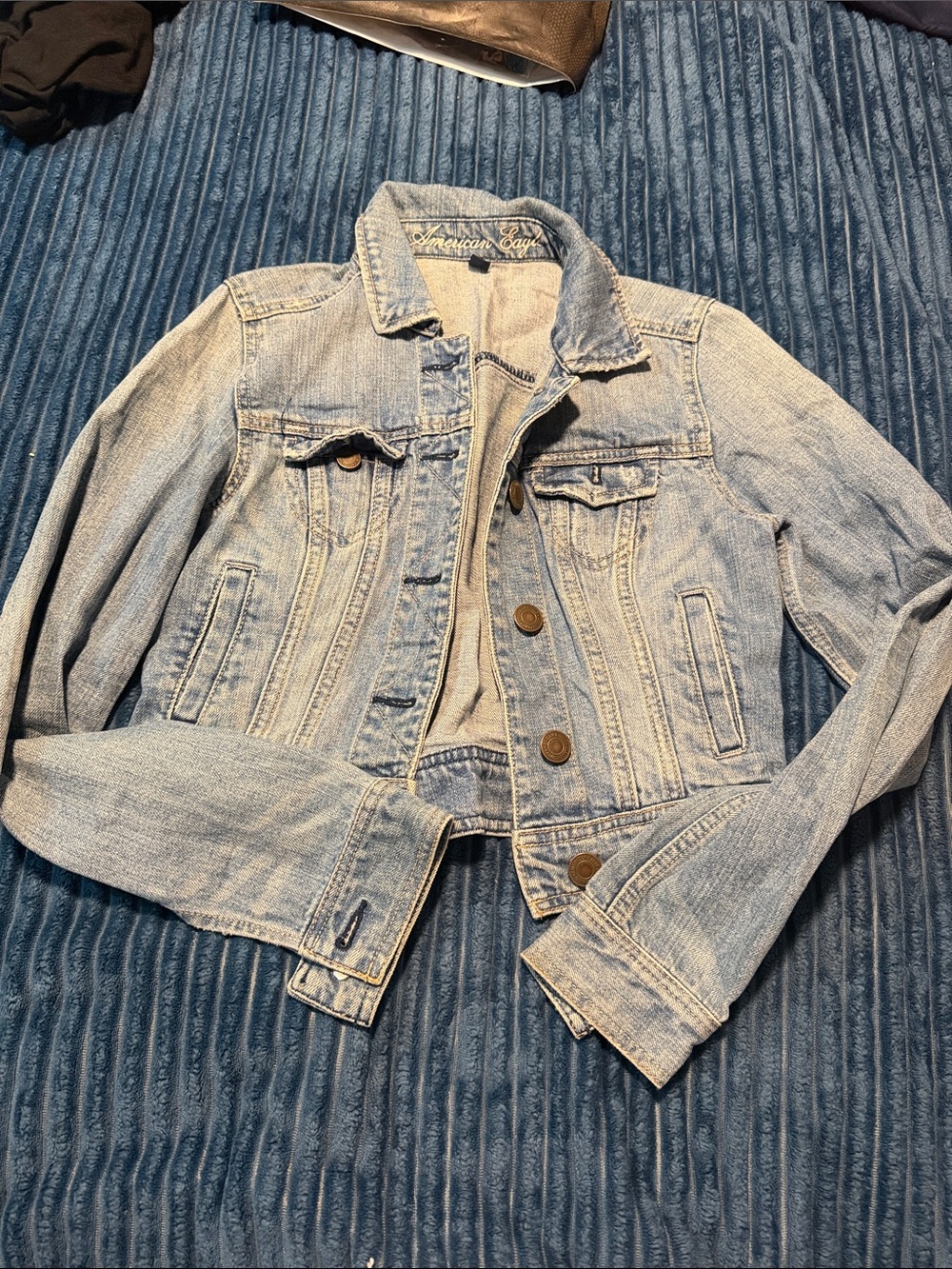 American Eagle Outfitters Light Blue Denim Jacket